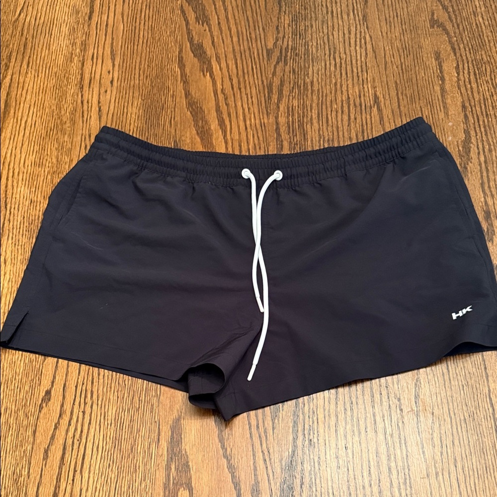Humankind Black Athletic Shorts XL Lightweight Running Gym Minimalist Athleisure